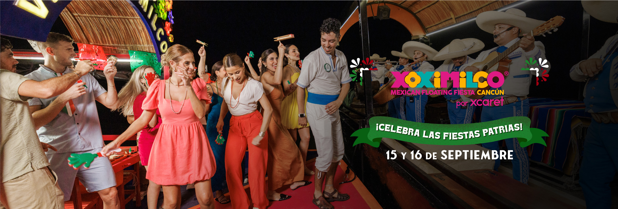 Mes Patrio en Xoximilco